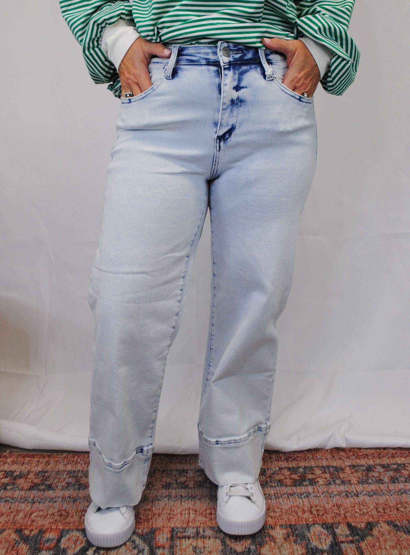 Ella High Rise Crop Wide Leg