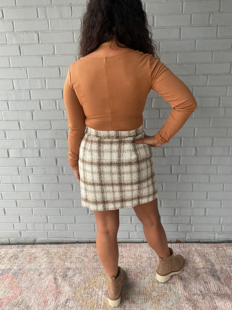 Angie Bodysuit in Tan Piccolo Boutique LLC