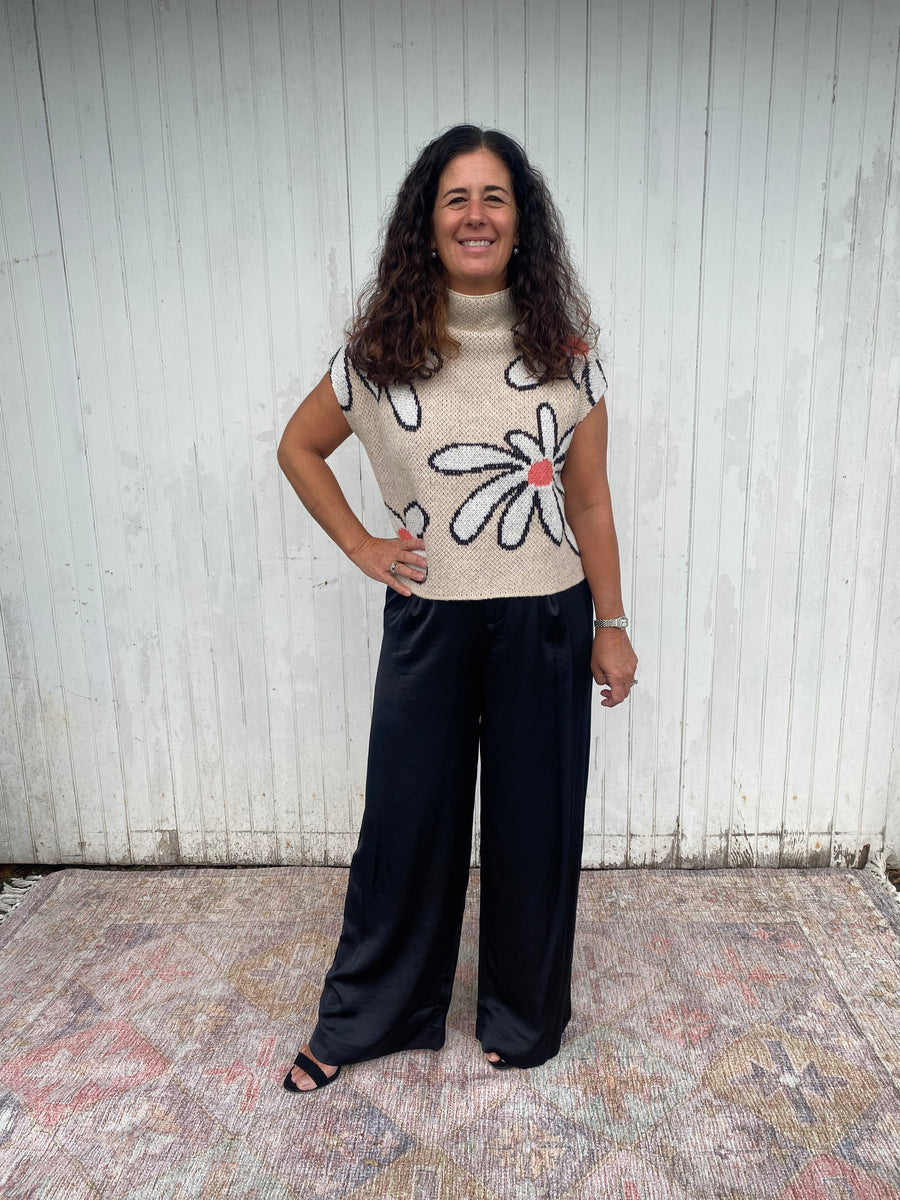 Mabel Wide Leg Dress Pants in Black Piccolo Boutique LLC