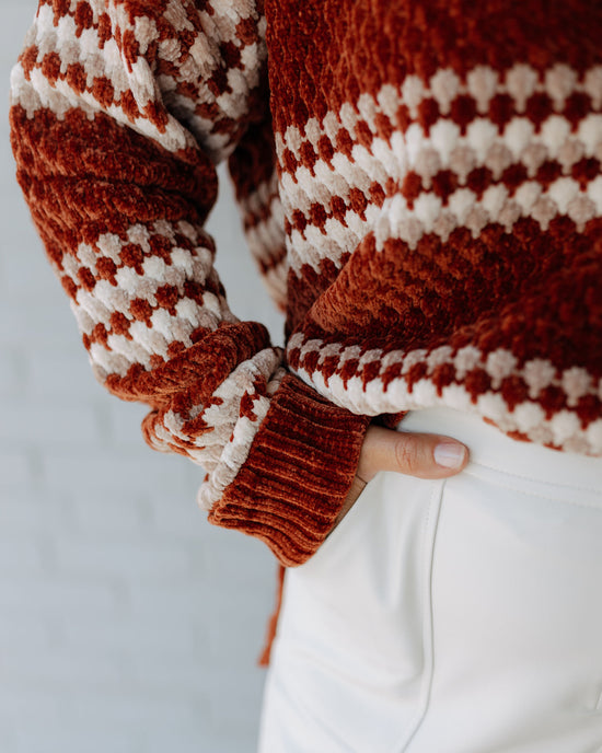Rust Chenille Sweater