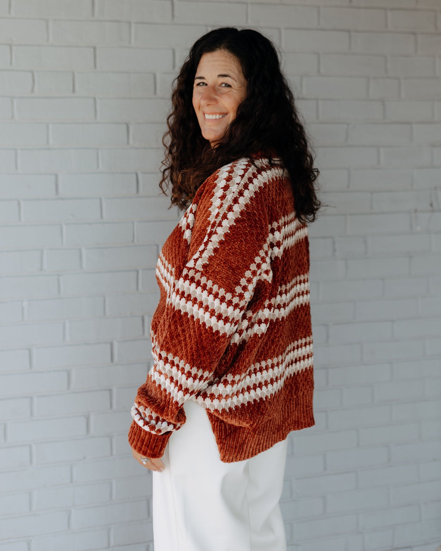 Rust Chenille Sweater