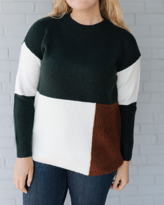 Load image into Gallery viewer, Jaimie Color Block Sweater
