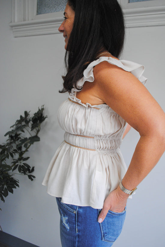 In the Details Shell Peplum Top
