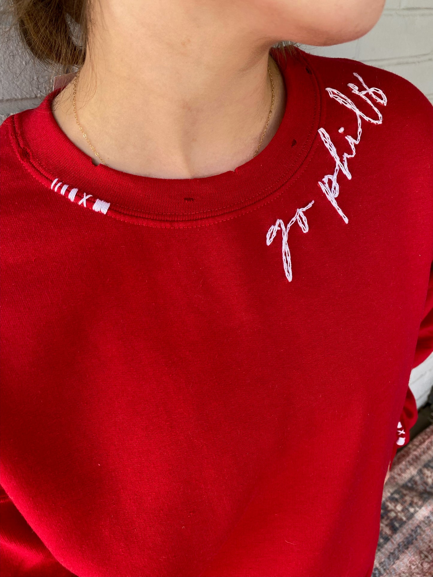 Go Phils Embroidered Crewneck