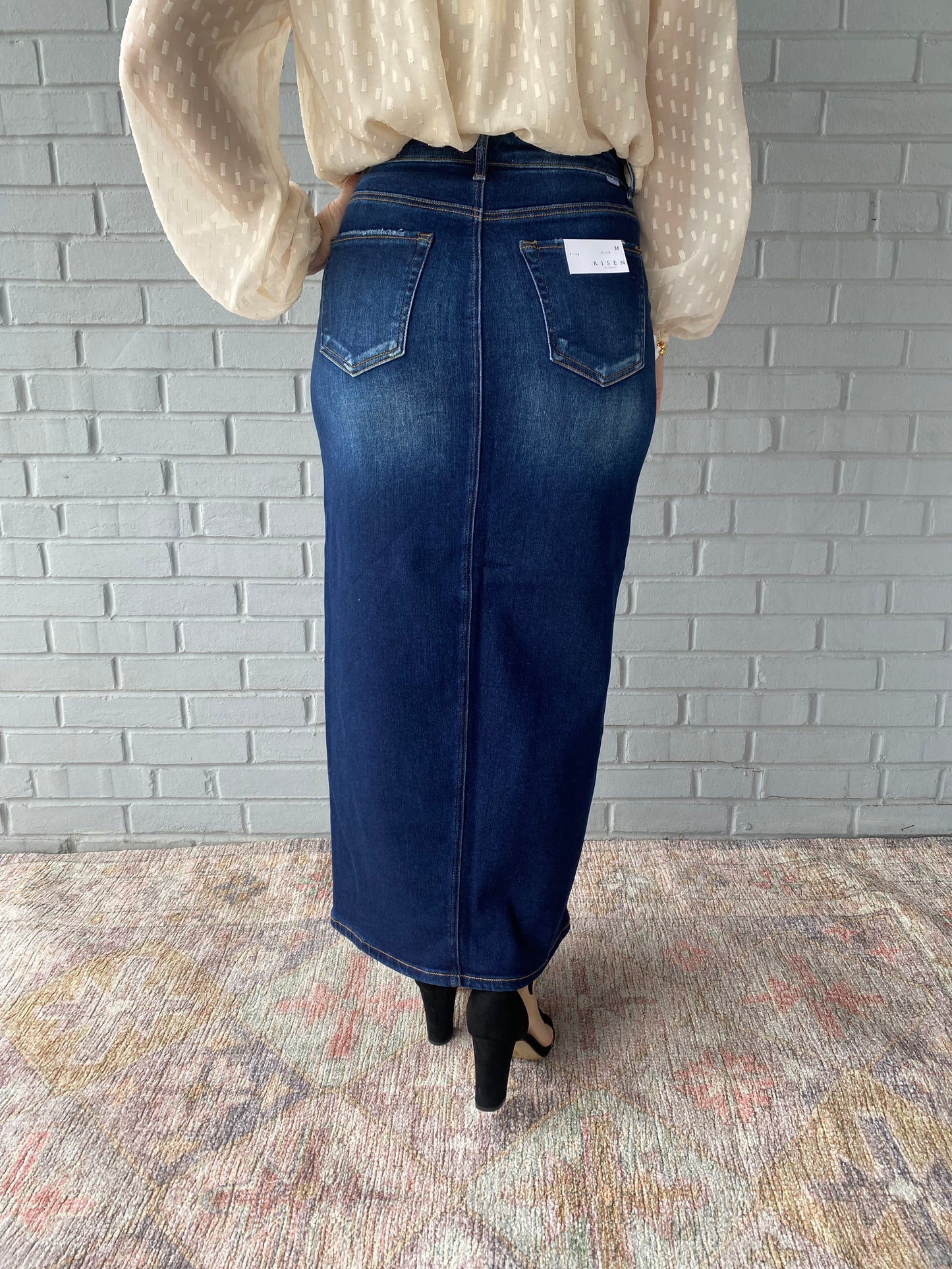 Modern Vintage Denim Skirt