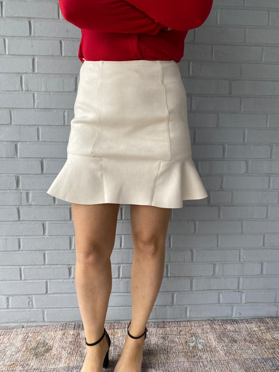 Holding Court Suede Skirt