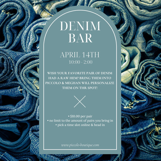 Denim Bar Sign up April 14th