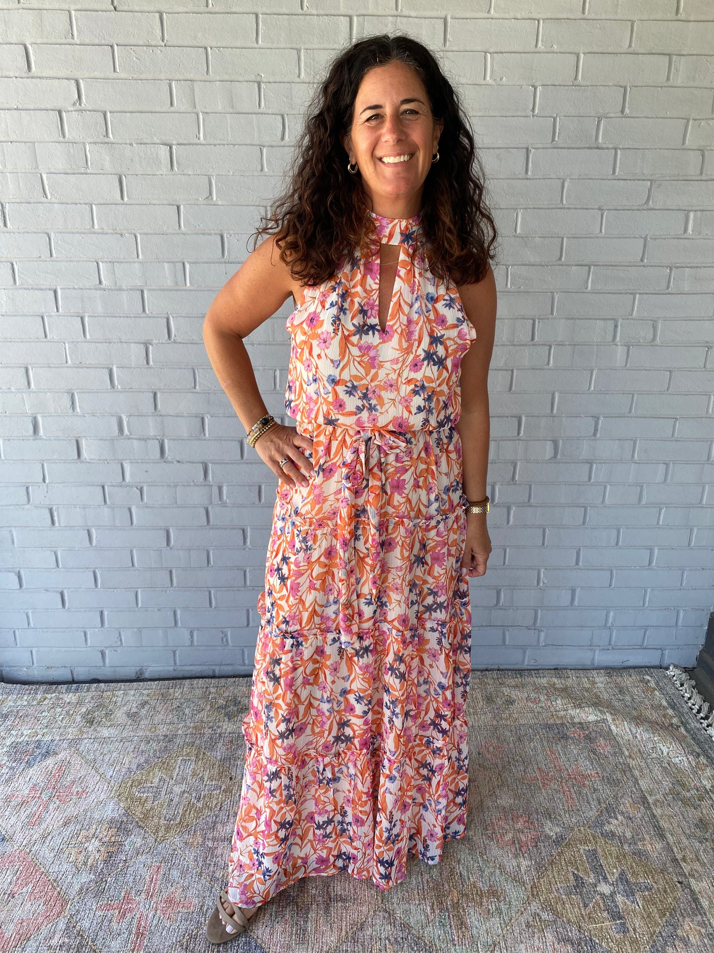 Caroline Floral Maxi Dress
