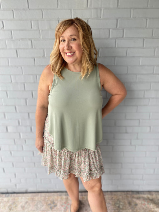 Mariella Tank in Sage
