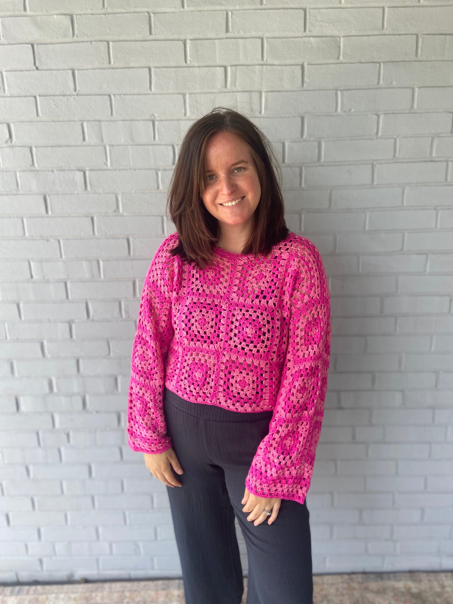 Shades of Pink Crochet Top