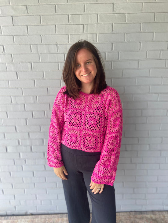 Shades of Pink Crochet Top