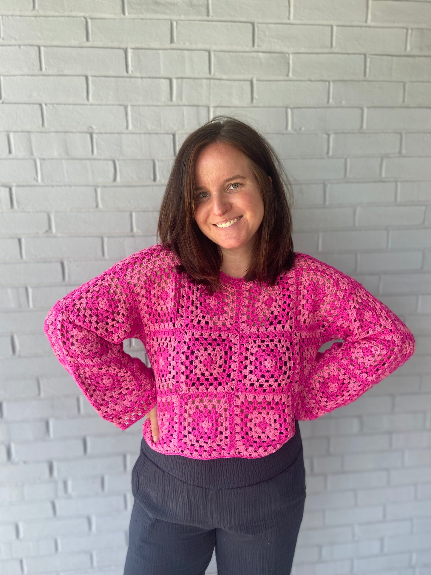 Shades of Pink Crochet Top