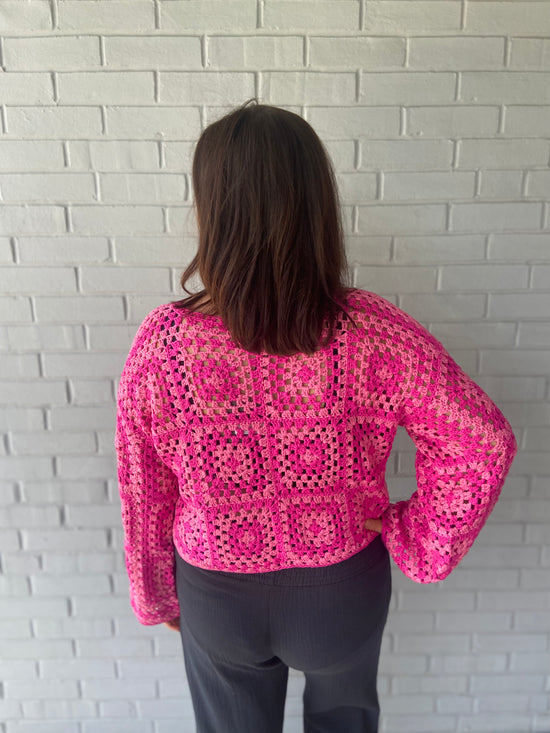 Shades of Pink Crochet Top
