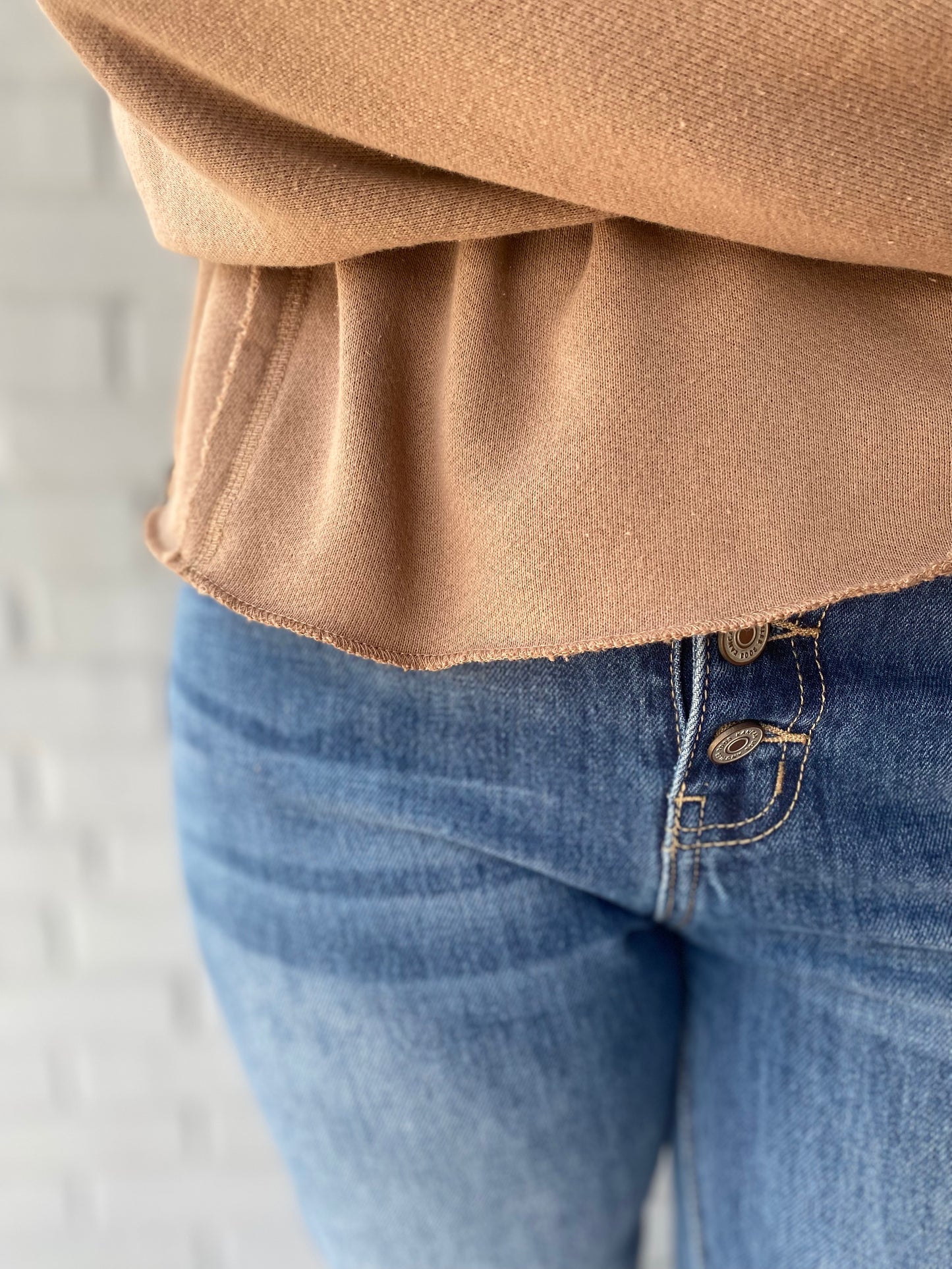 Caramel Latte French Terry Crewneck