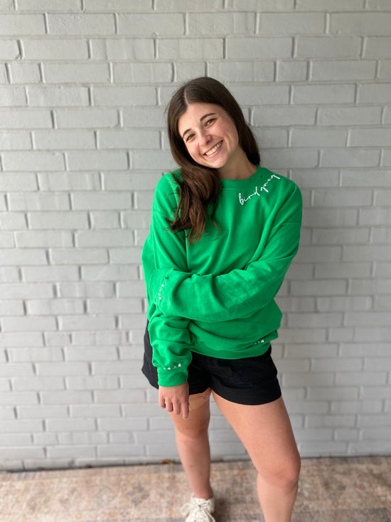 Bird Gang Embroidered Crewneck