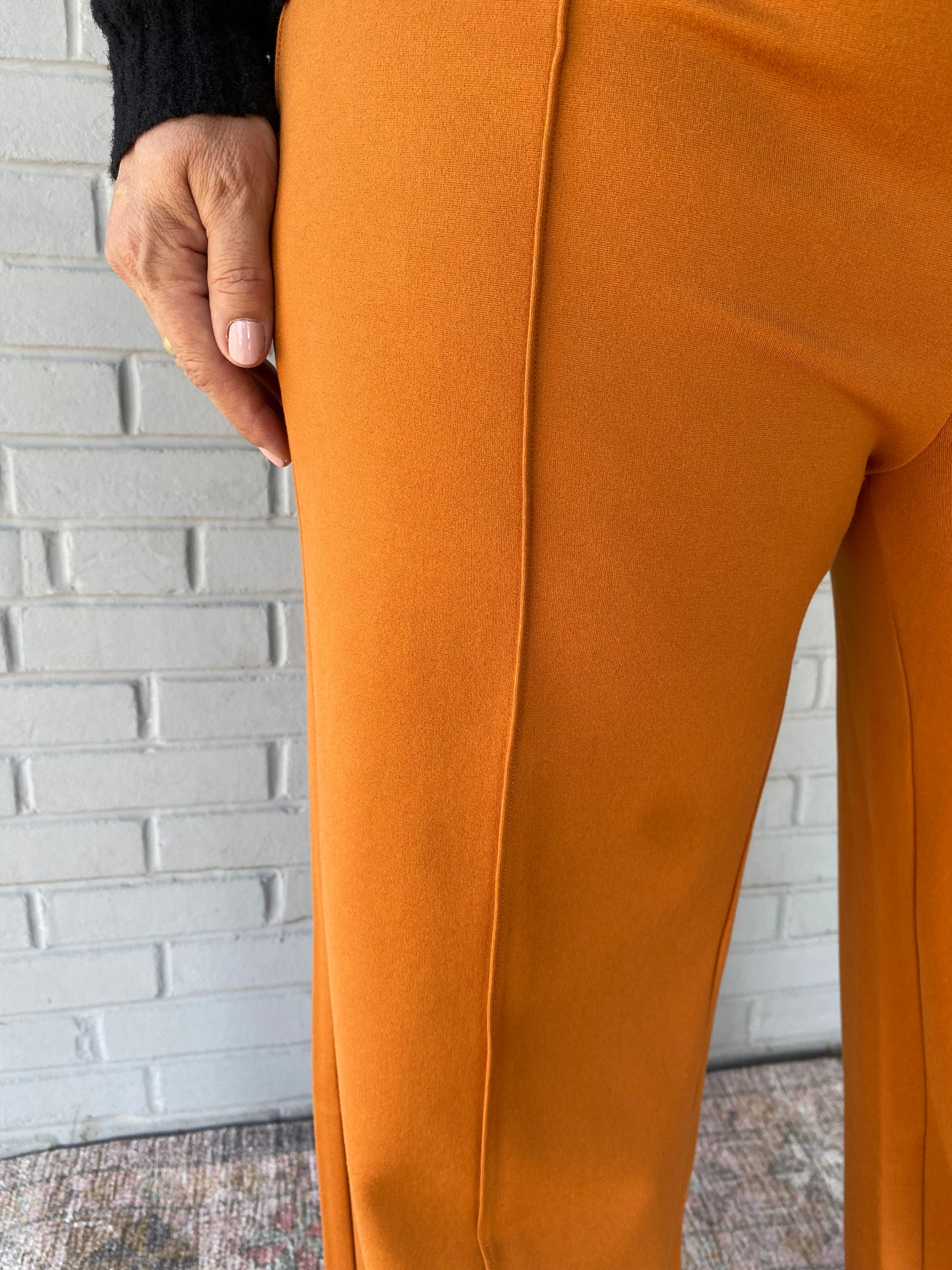Nadine Knit Trousers in Camel