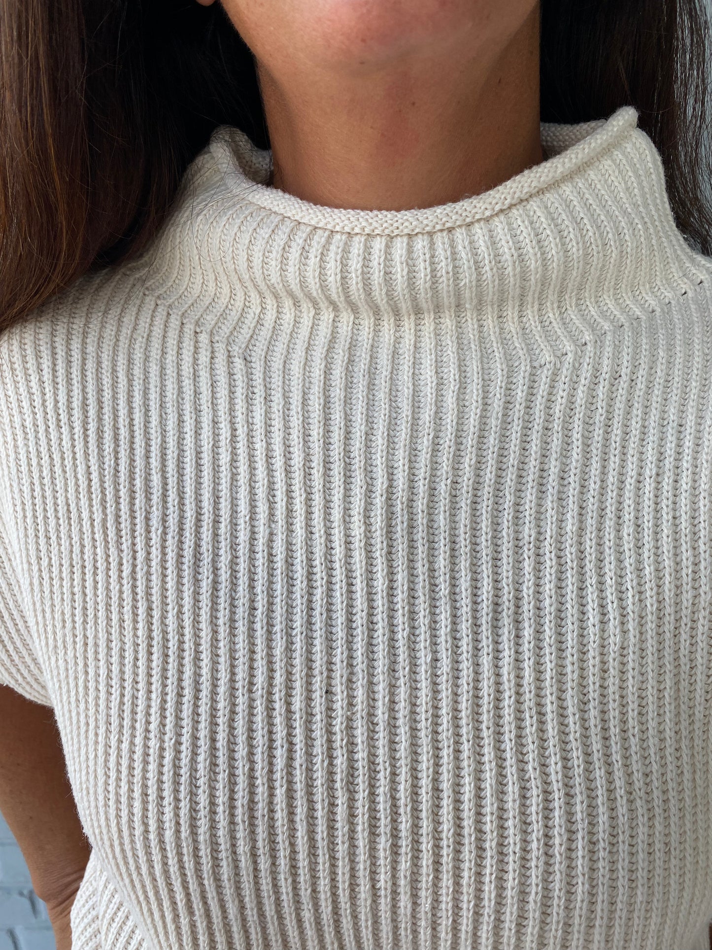 Molly Power Shoulder Sweater Vest