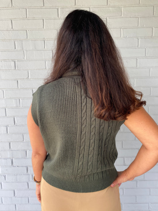 Evynn Turtle Neck Sweater Vest