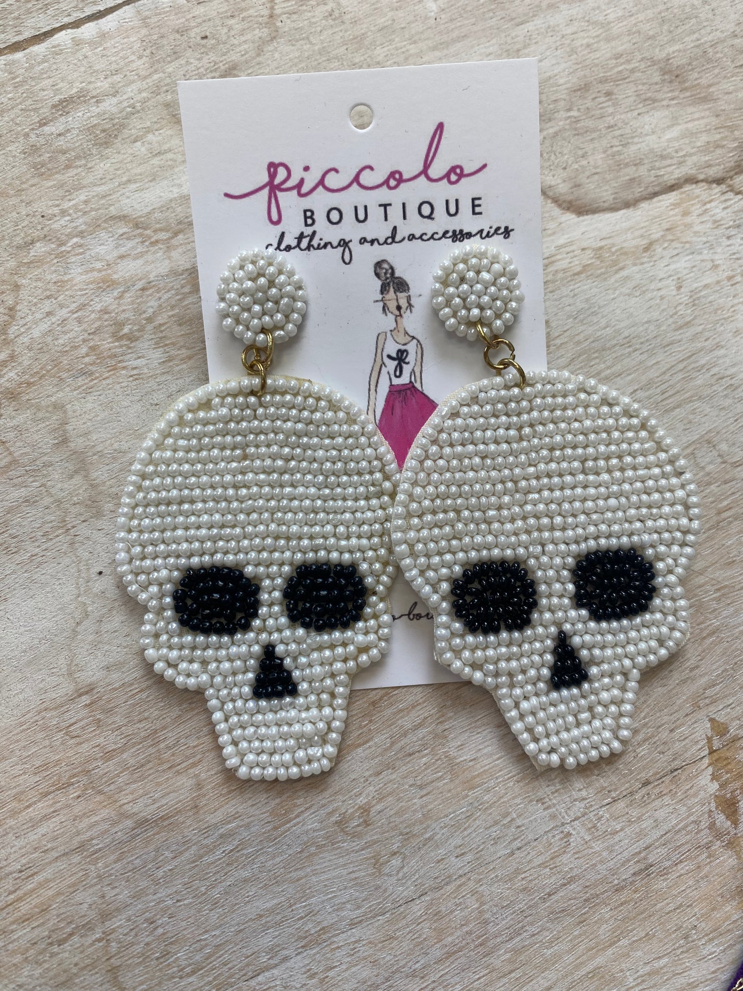 Skull Beaded Earrings