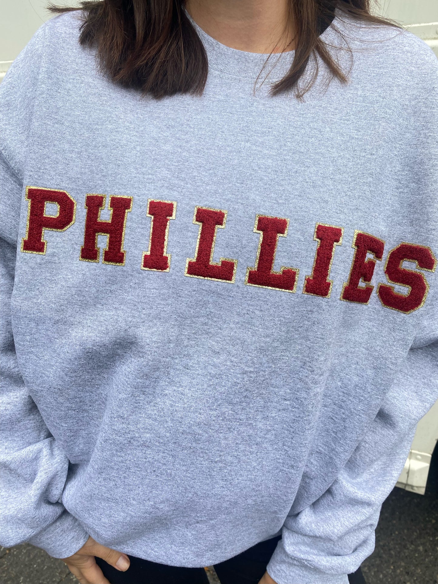 Varsity Phillies Crew Grey