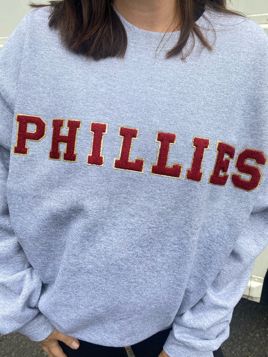 Varsity Phillies Crew Grey