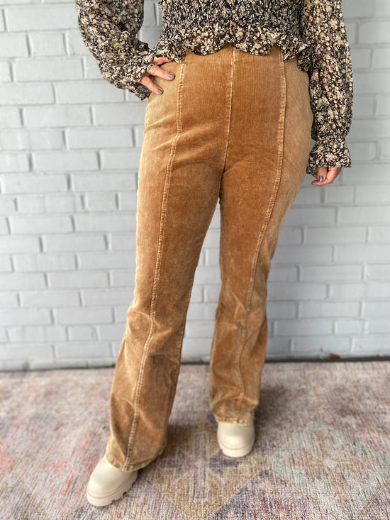 Load image into Gallery viewer, Adrienne Corduroy Pants in Almond
