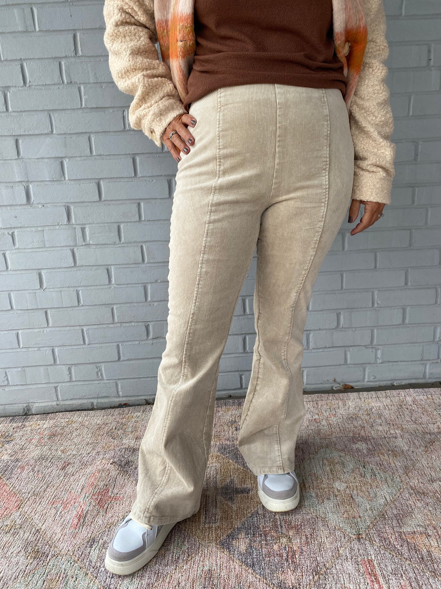 Adrienne Corduroy Pants in Sand