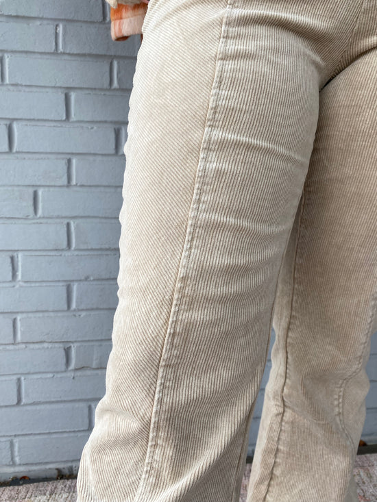 Adrienne Corduroy Pants in Sand