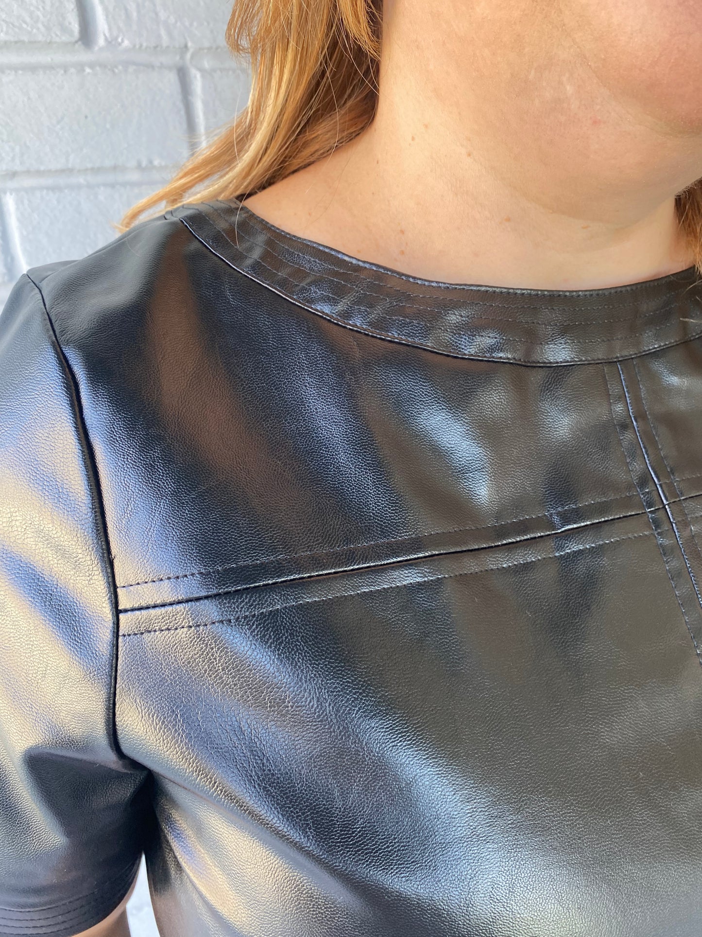 Hurt So Good Faux Leather Dress
