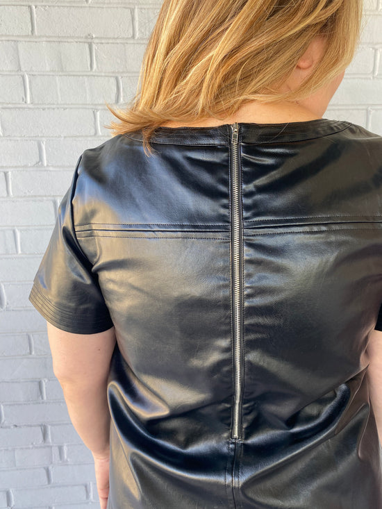 Load image into Gallery viewer, Hurt So Good Faux Leather Dress
