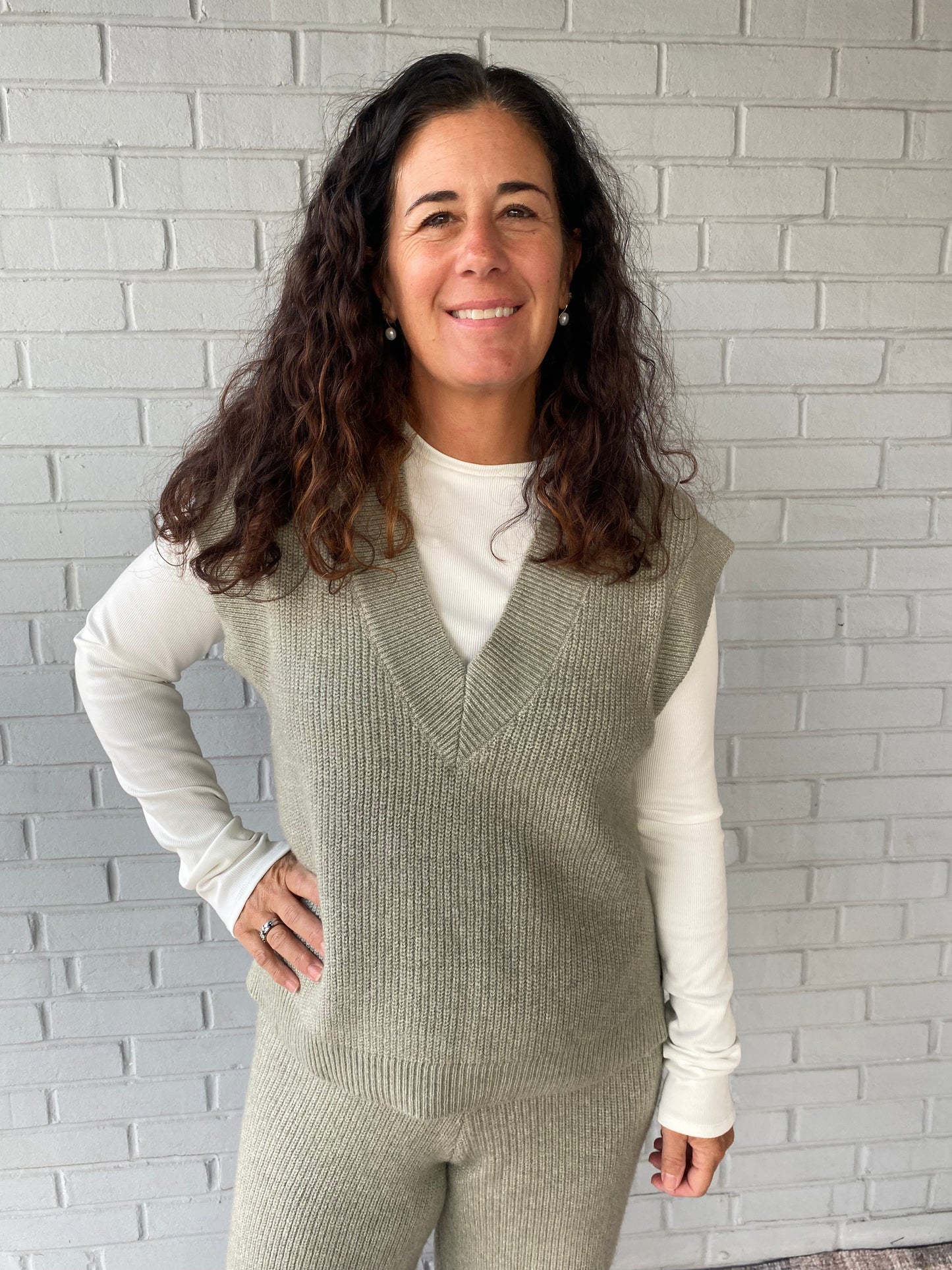 Olive You to Pieces Sweater Vest