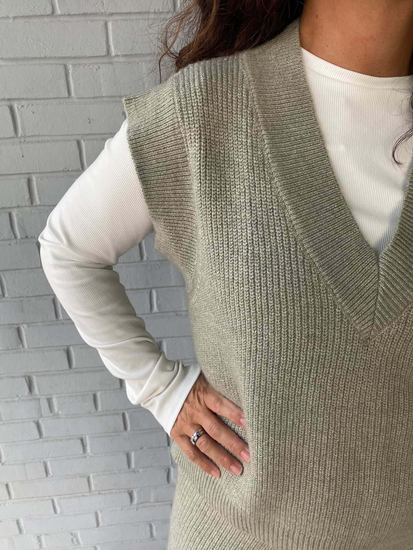 Olive You to Pieces Sweater Vest