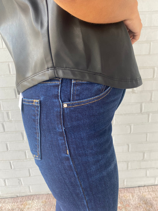 Brooklyn Faux- Leather Top