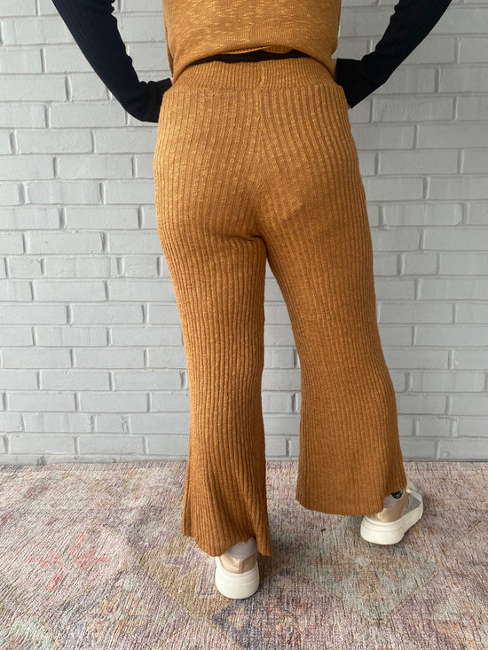 Cinnamon Spice Ribbed Pants