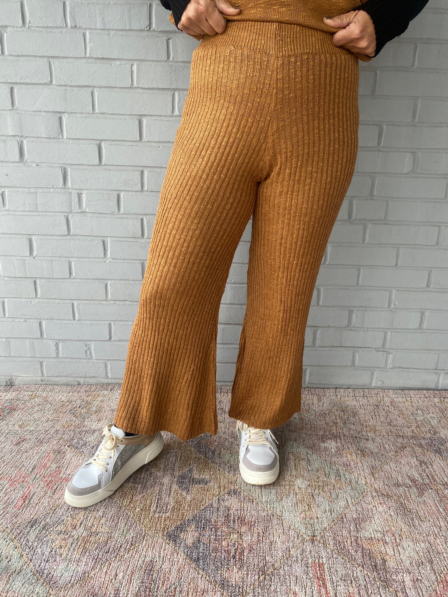 Cinnamon Spice Ribbed Pants