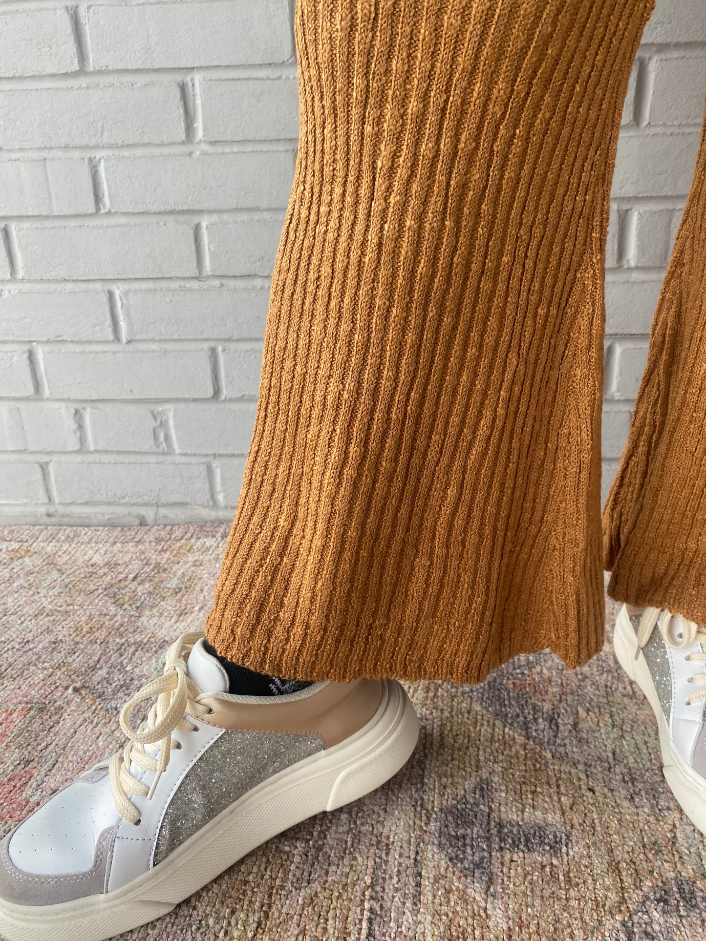 Cinnamon Spice Ribbed Pants