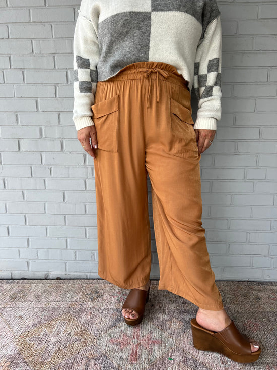 Fall Traveling Pants in Camel