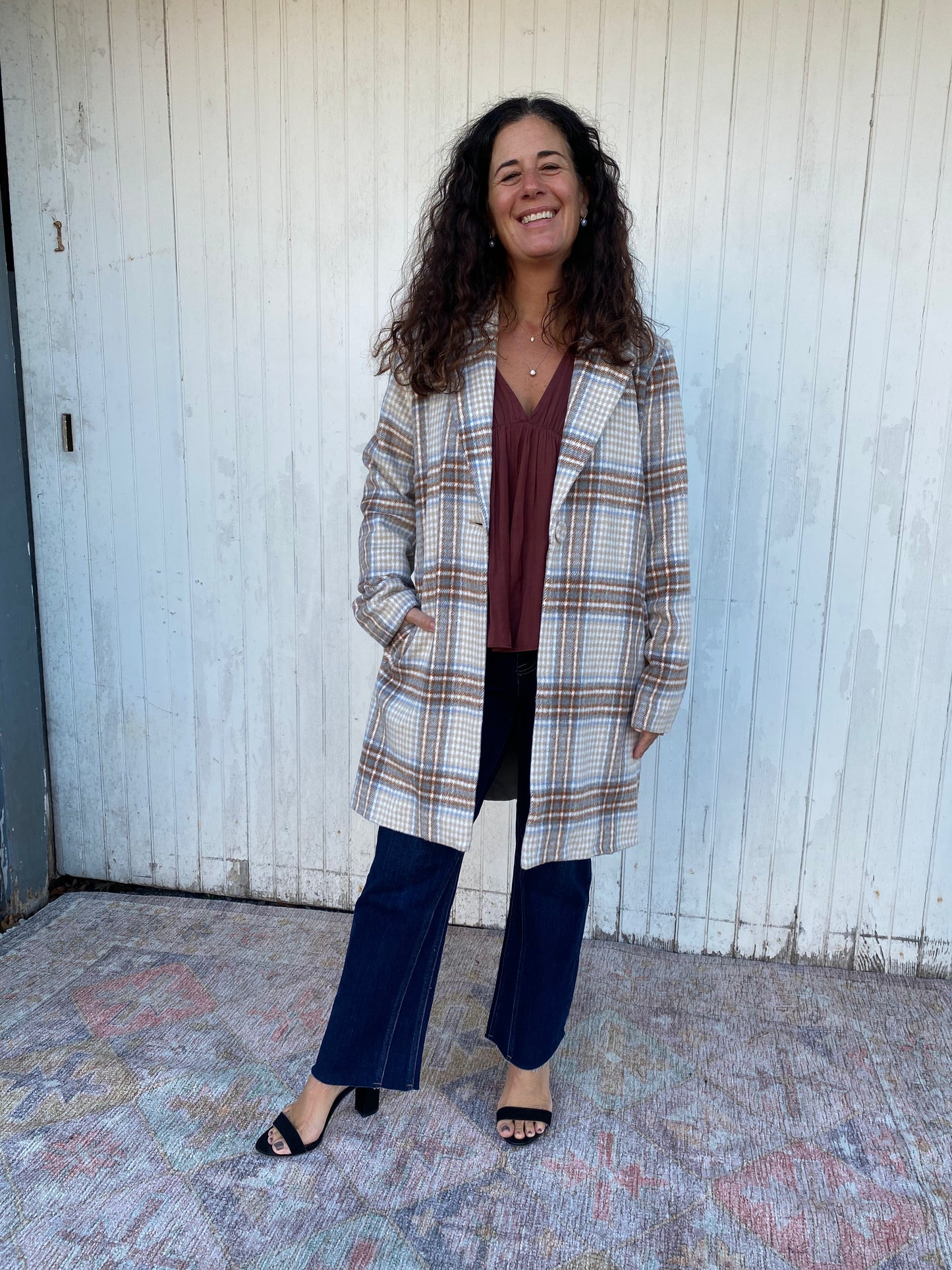 Angelina Plaid Coat