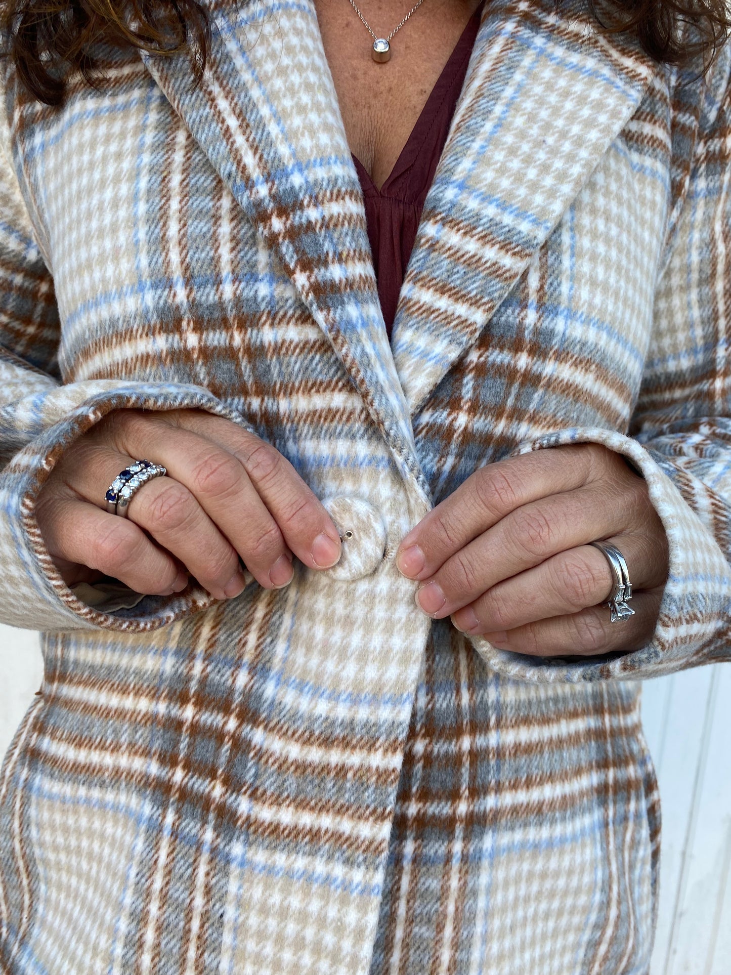 Angelina Plaid Coat