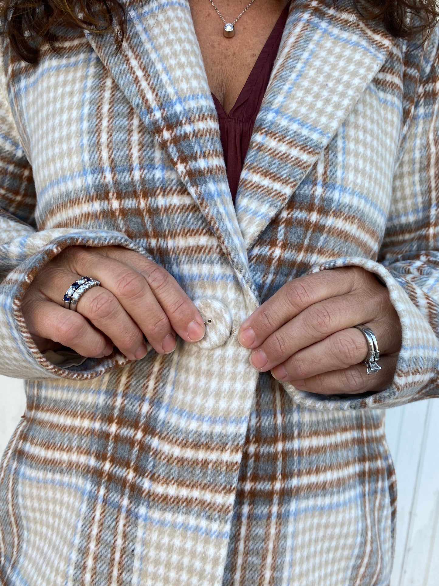 Load image into Gallery viewer, Angelina Plaid Coat

