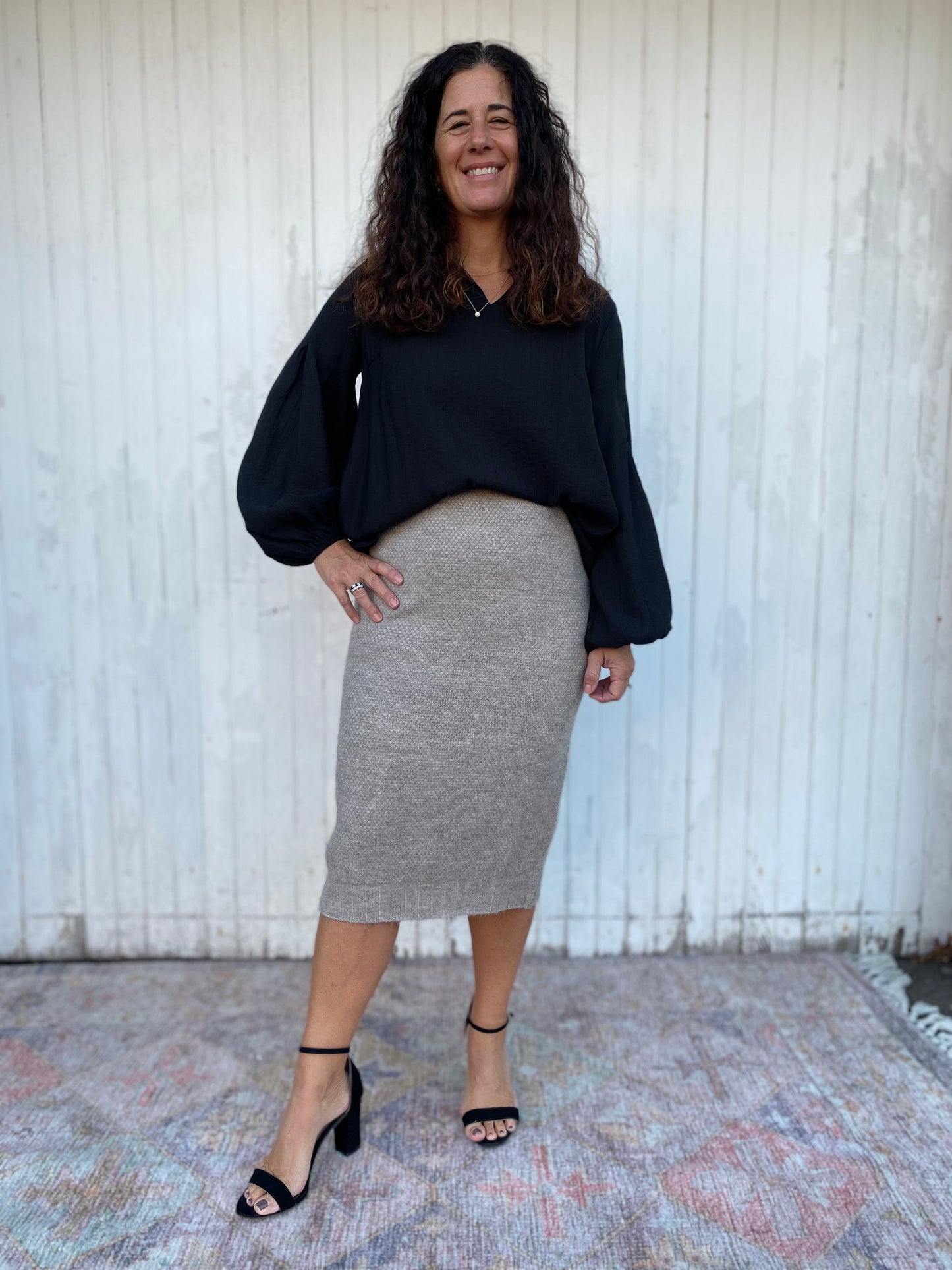 Sweater and skirt outfit viewer deals