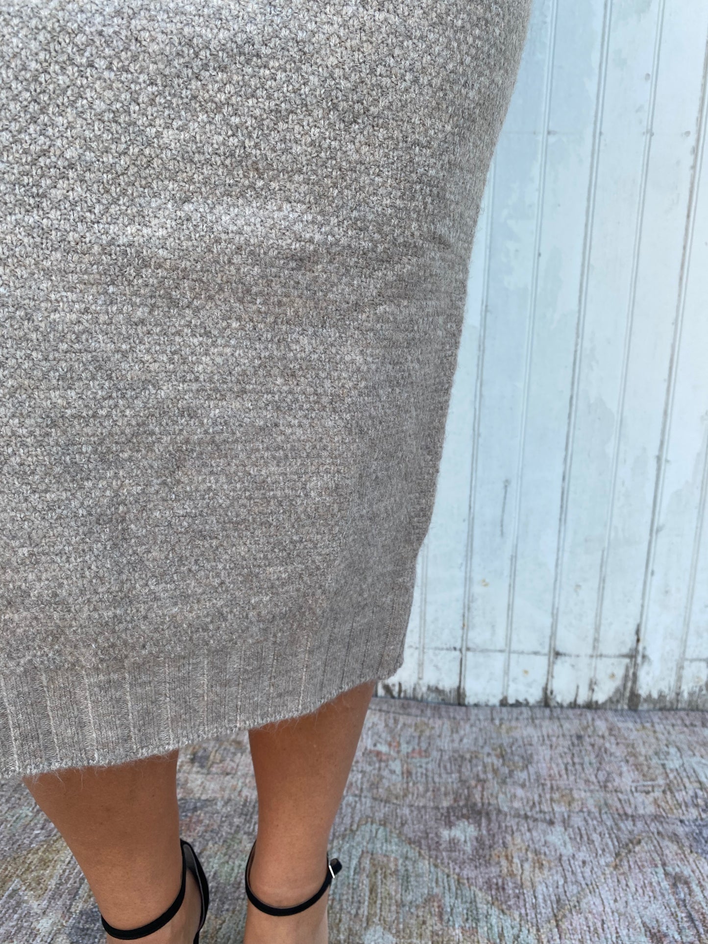 Celia Sweater Skirt in Mushroom