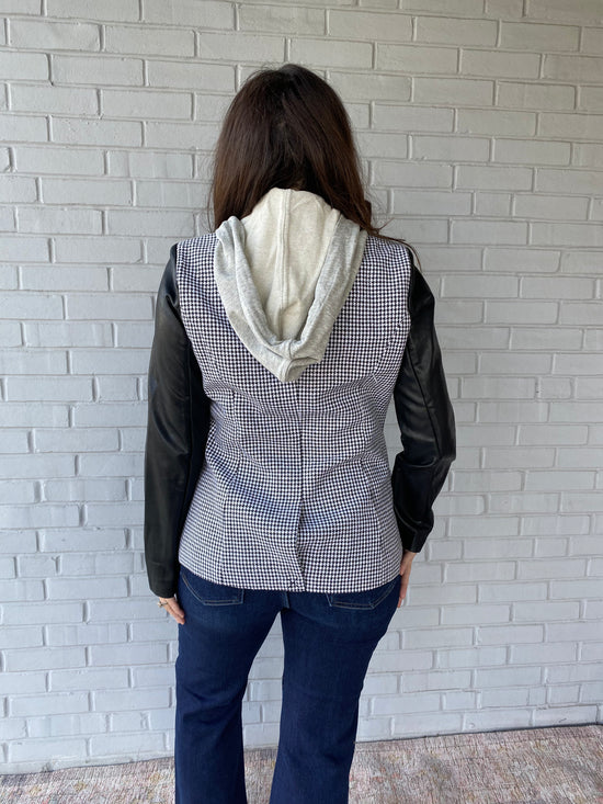 Timeless Mixed Media Blazer Black