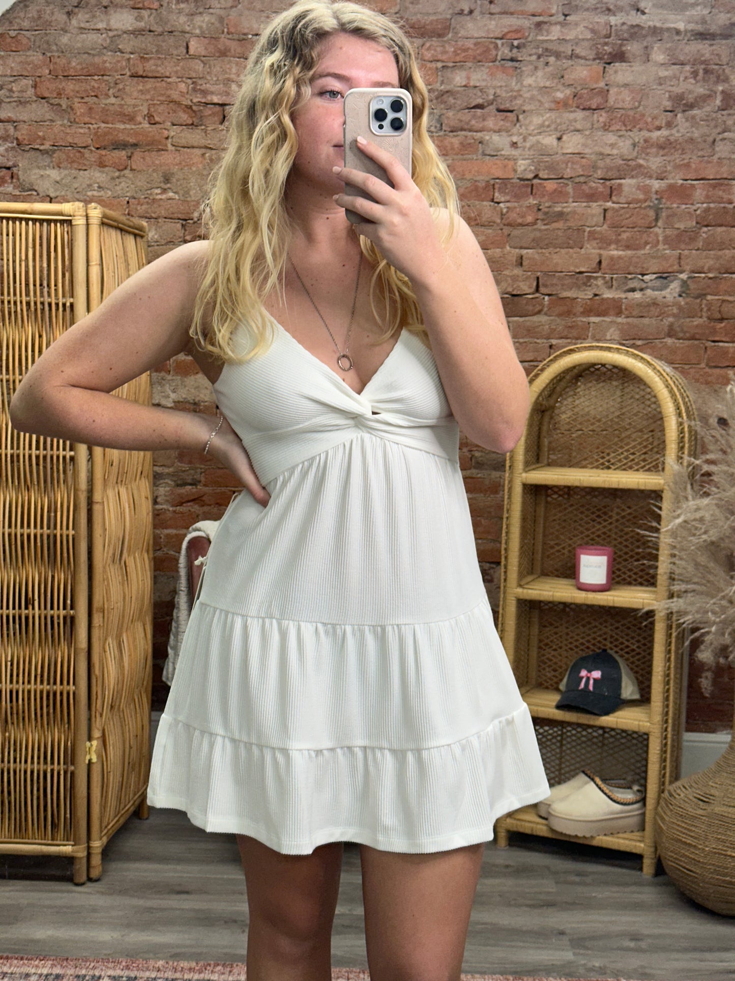 The Summer Dress in Cloud White