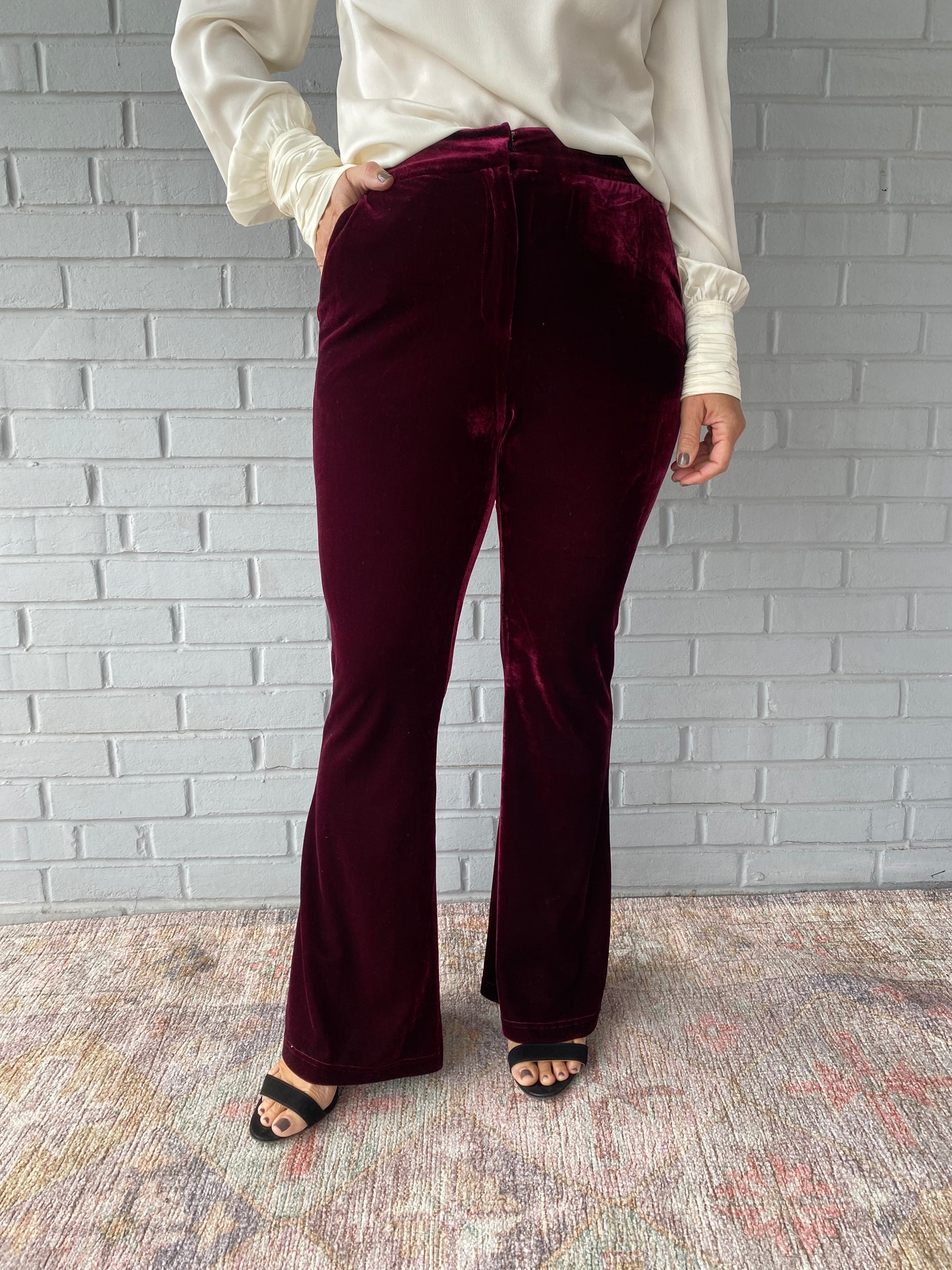 Bottoming Women's Outer Wear Plus Velvet Pencil Pants Students