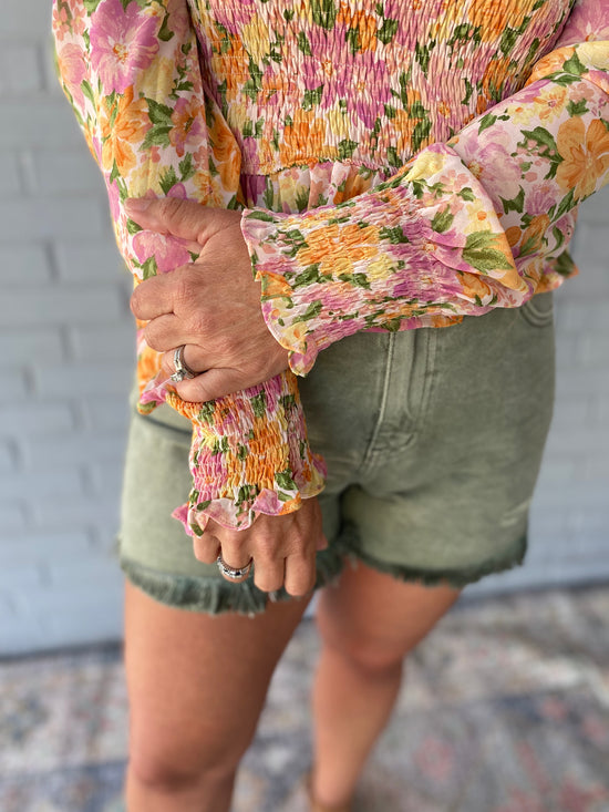 Cate High Rise Denim Short
