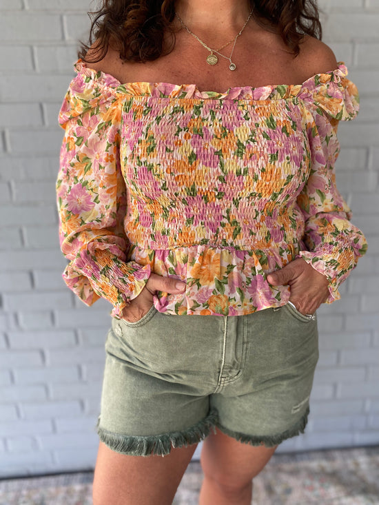 Cate High Rise Denim Short
