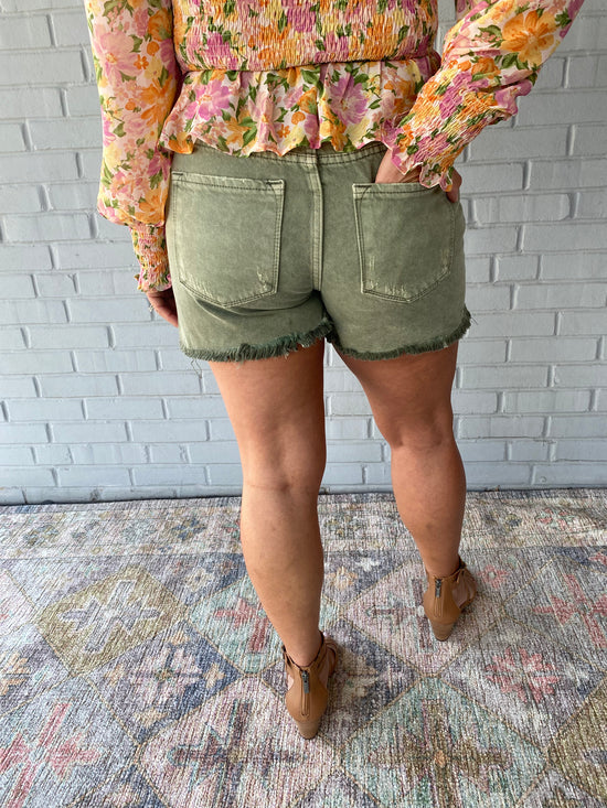 Cate High Rise Denim Short