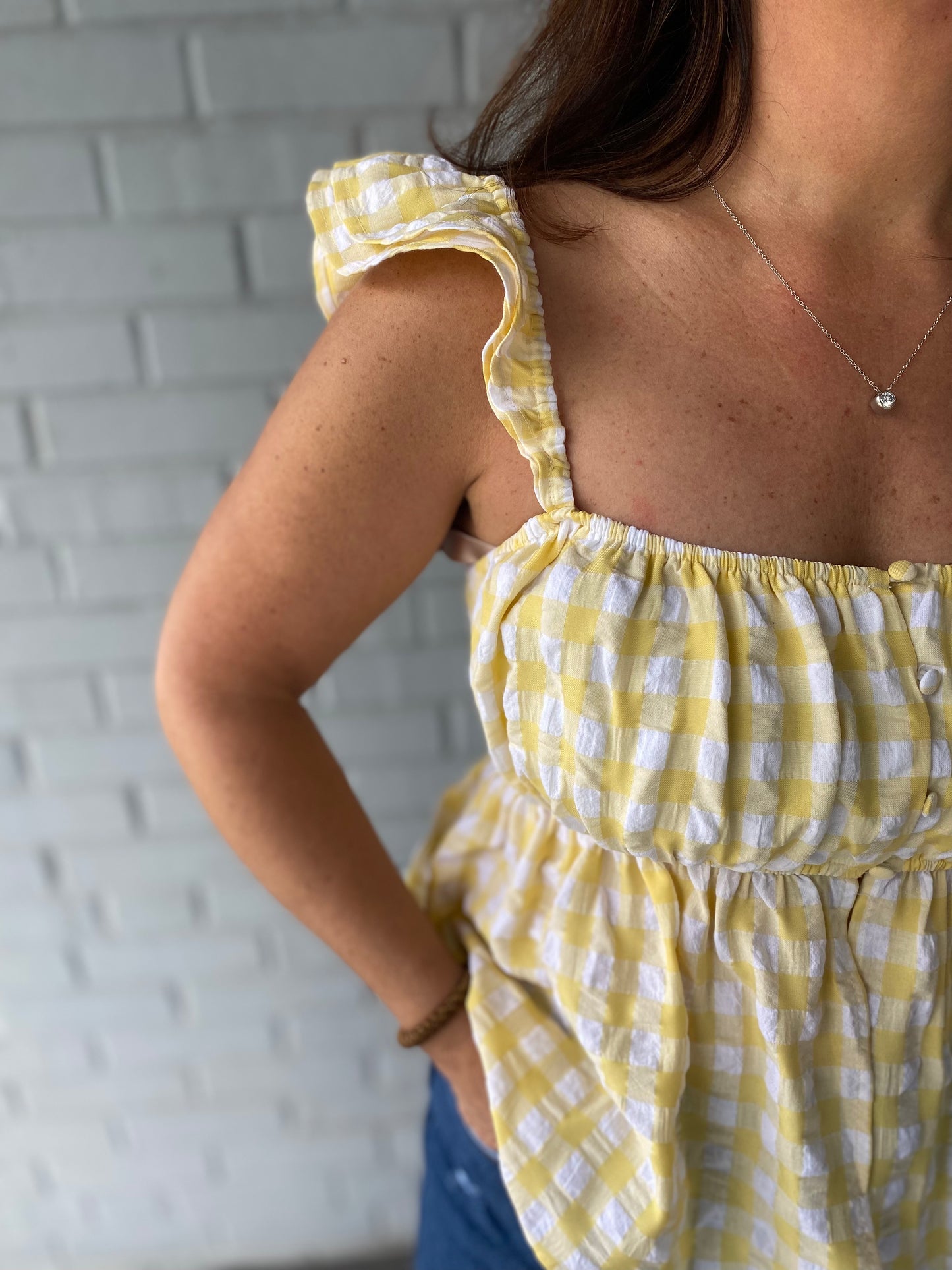 Gingham Dreams Top