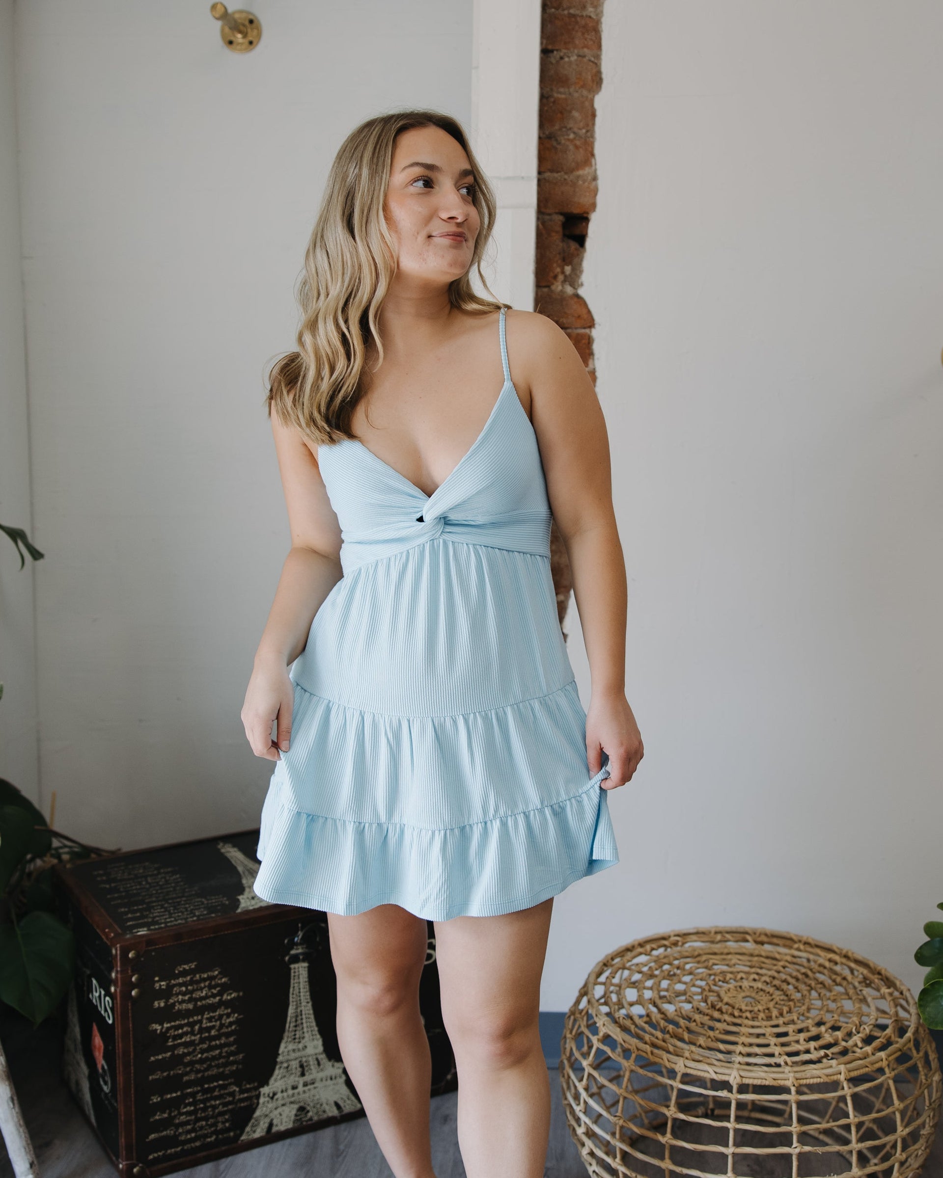 The Summer Dress Coastal Blue – Piccolo Boutique LLC
